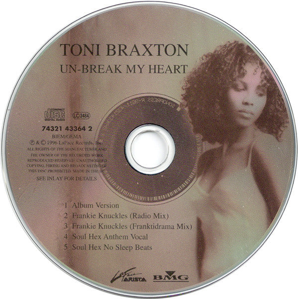 Toni Braxton : Un-Break My Heart (The Mixes) (CD, Maxi)