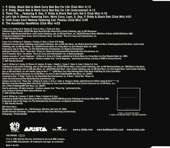 P. Diddy • Black Rob • Mark Curry : Bad Boy For Life (CD, Maxi)
