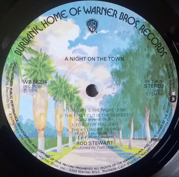 Rod Stewart : A Night On The Town (LP, Album)
