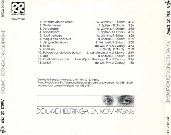 Douwe Heeringa & Kompagnie : Hart Van De Zomer (CD, Album)