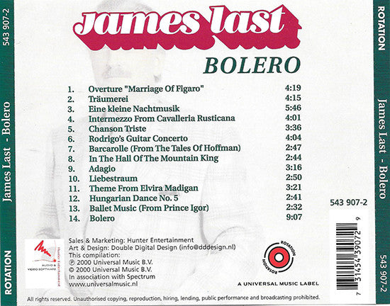 James Last : Bolero (CD, Comp)