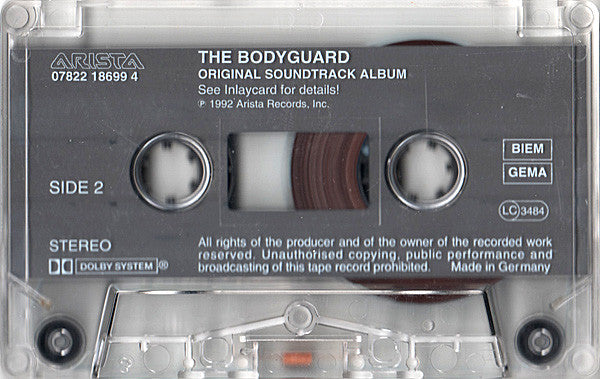 Various : The Bodyguard (Original Soundtrack Album) (Cass, Album)