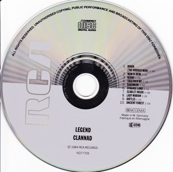 Clannad : Legend (CD, Album, RP, PMD)