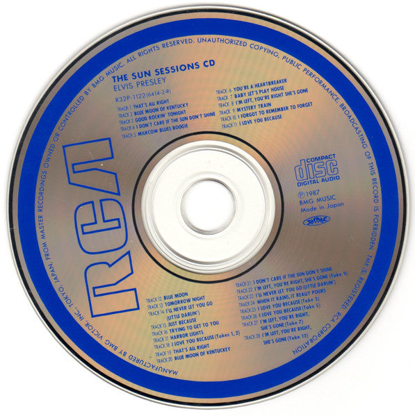 Elvis Presley = エルヴィス・プレスリー* : The Sun Sessions CD = コンプリート・サン・セッションズ (CD, Comp, RE, RM)