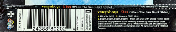 Vengaboys : Kiss (When The Sun Don't Shine) (CD, Single, CD2)