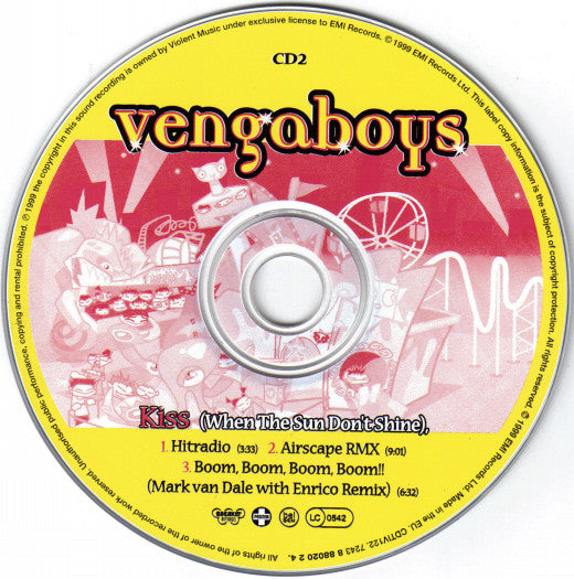 Vengaboys : Kiss (When The Sun Don't Shine) (CD, Single, CD2)