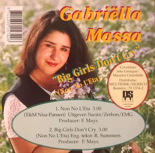 Gabriella Massa : Non No L'eta (CD, Single)