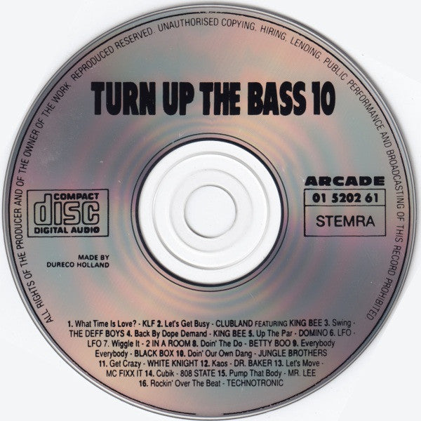 Various : Turn Up The Bass Volume 10 (CD, Comp)