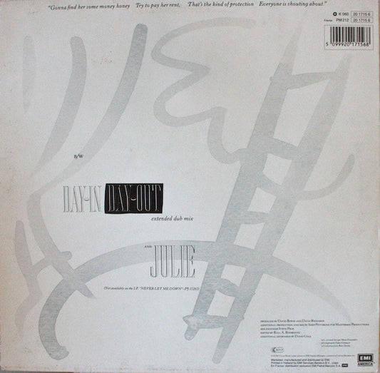 David Bowie : Day-In Day-Out (Extended Dance Mix) (12")