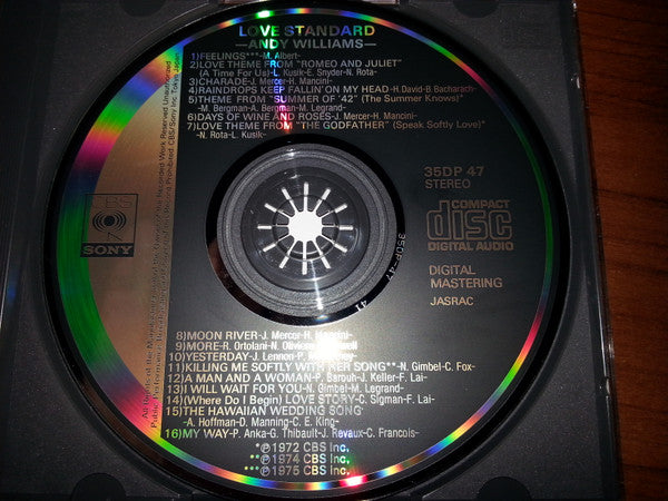 Andy Williams : Love Standard (CD, Comp)