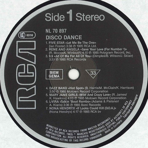 Various : Disco Dance (LP, Comp)