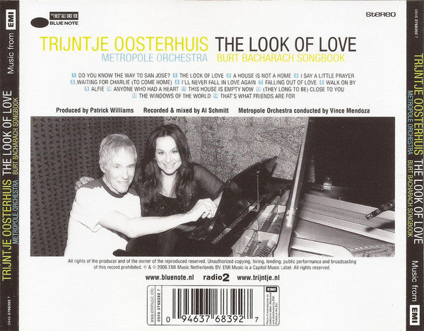 Trijntje Oosterhuis, Metropole Orchestra : The Look Of Love (Burt Bacharach Songbook) (CD, Album)