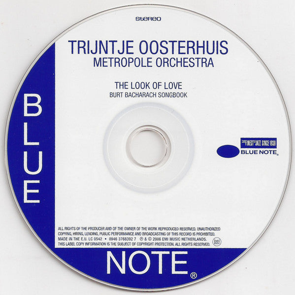 Trijntje Oosterhuis, Metropole Orchestra : The Look Of Love (Burt Bacharach Songbook) (CD, Album)