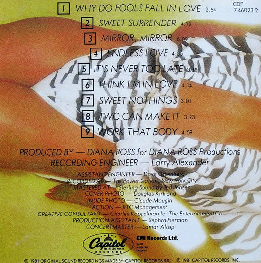 Diana Ross : Why Do Fools Fall In Love (CD, Album, RE)