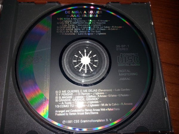 Julio Iglesias : De Niña A Mujer (CD, Album, RE, Pre)