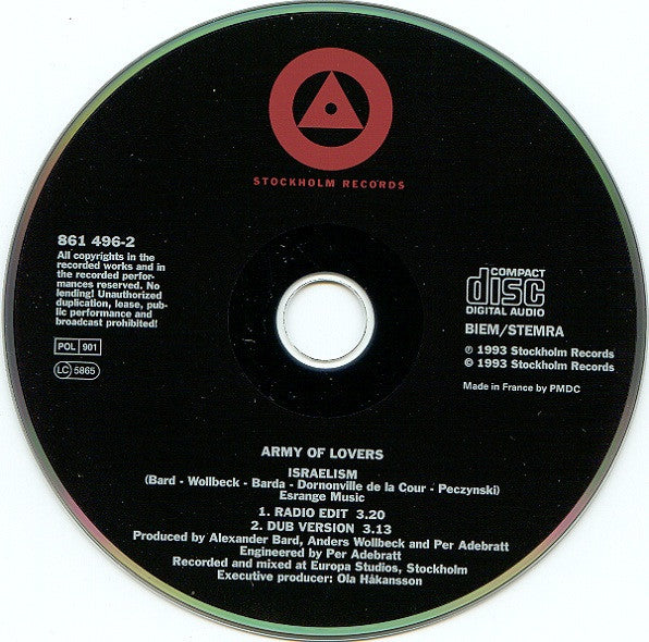 Army Of Lovers : Israelism (CD, Single)