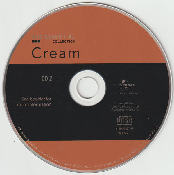 Cream (2) : The Essential Collection (2xCD, Comp)