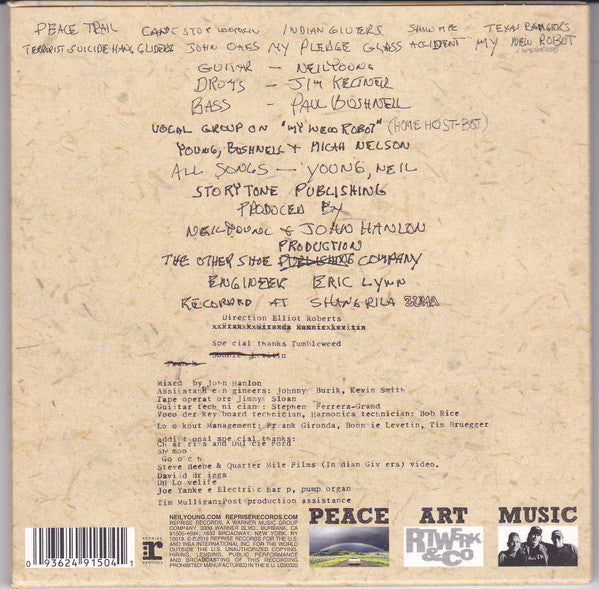 Neil Young : Peace Trail (CD, Album, Cin)