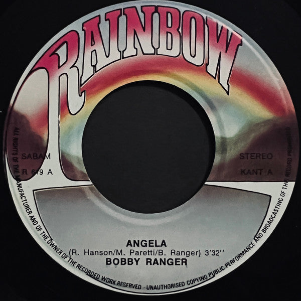 Bobby Ranger : Angela (7", Single)