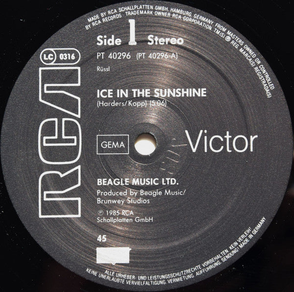 Beagle Music Ltd. : Ice In The Sunshine (12", Maxi)