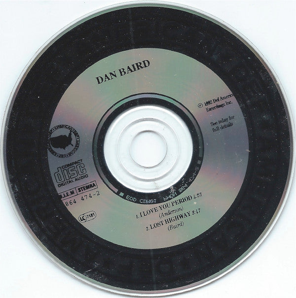 Dan Baird : I Love You Period (CD, Single)