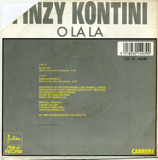 Finzy Kontini : O La La (7", Single)