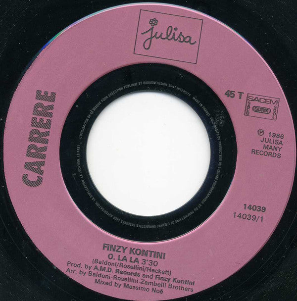 Finzy Kontini : O La La (7", Single)