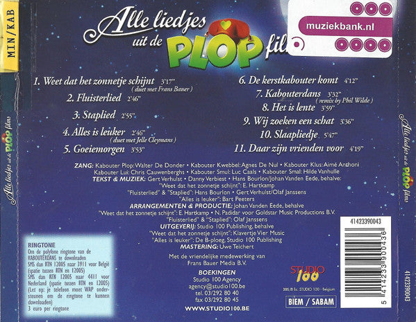 Kabouter Plop : Alle Liedjes Uit De Plop Films (CD, Comp)