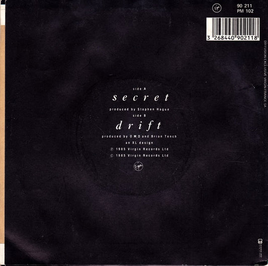 Orchestral Manoeuvres In The Dark : Secret (7", Single)