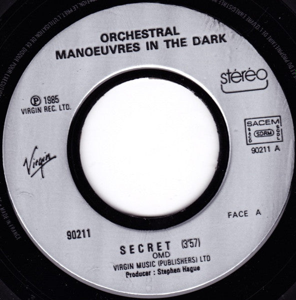 Orchestral Manoeuvres In The Dark : Secret (7", Single)