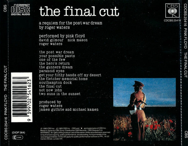Pink Floyd : The Final Cut (CD, Album, RE)