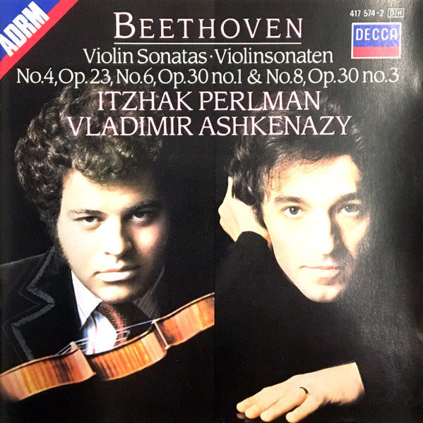 Ludwig Van Beethoven, Itzhak Perlman, Vladimir Ashkenazy : Violin Sonatas Nos. 4,6 & 8 (CD, Comp, RM)
