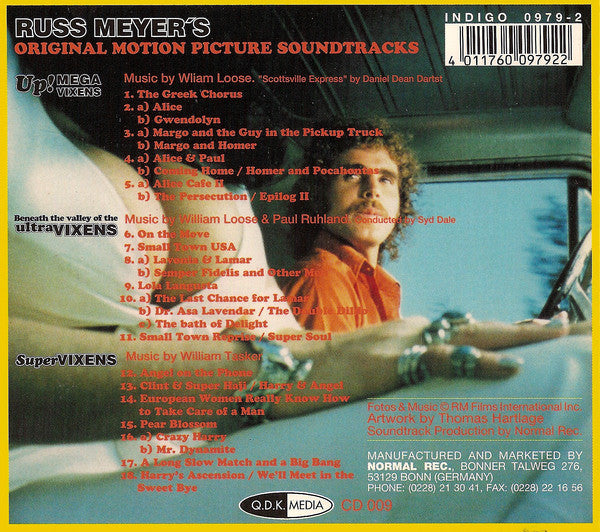 Various : Russ Meyer's Up! Megavixens / Beneath The Valley Of The Ultravixens / Supervixens (Original Motion Picture Soundtracks) (CD, Comp)