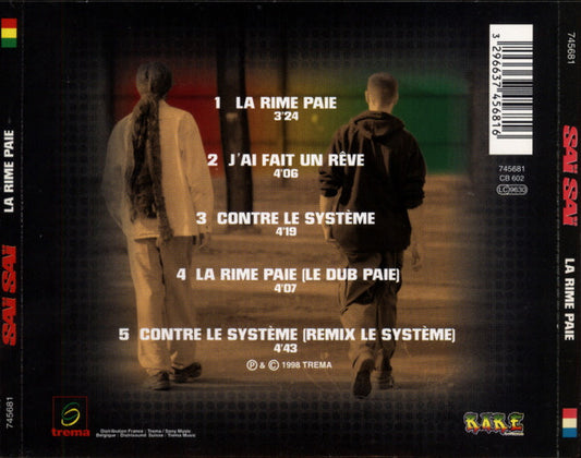 Saï Saï : la Rime Paie (CD, Maxi)