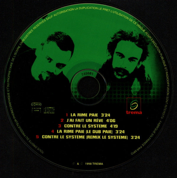 Saï Saï : la Rime Paie (CD, Maxi)