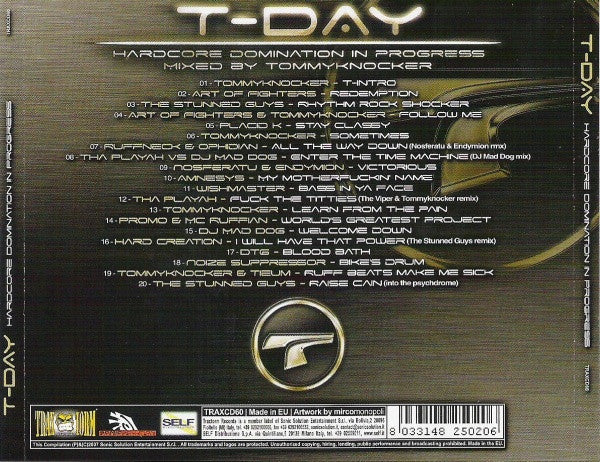 Tommyknocker : T-Day - Hardcore Domination In Progress (CD, Comp, Mixed)