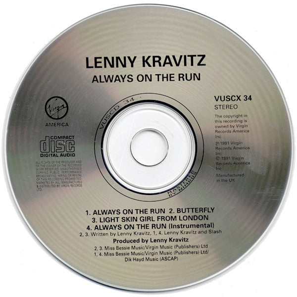 Lenny Kravitz : Always On The Run (CD, Maxi)