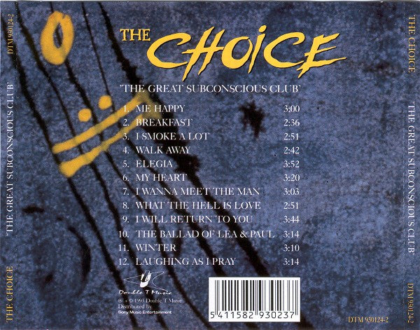 The Choice* : The Great Subconscious Club (CD, Album)