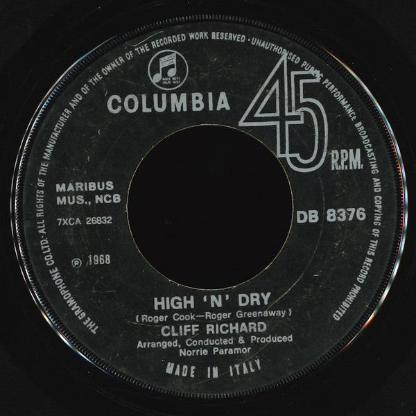 Cliff Richard : Congratulations (7", Single)