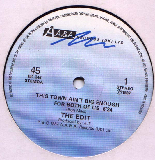 The Edit : This Town Ain't Big Enough For Both Of Us (12")