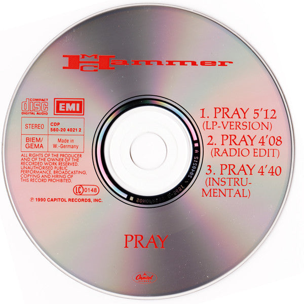 MC Hammer : Pray (CD, Maxi)
