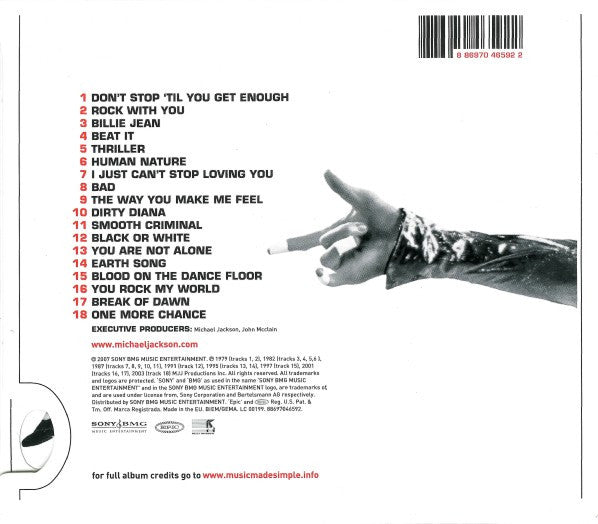 Michael Jackson : Number Ones (CD, Album, Comp, RE, Dis)