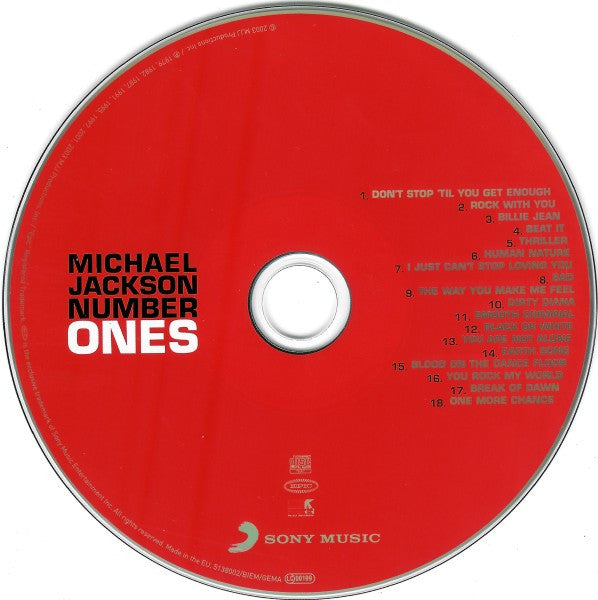 Michael Jackson : Number Ones (CD, Album, Comp, RE, Dis)