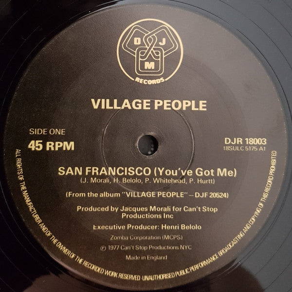 Village People : San Francisco (You've Got Me) / Macho Man (12")