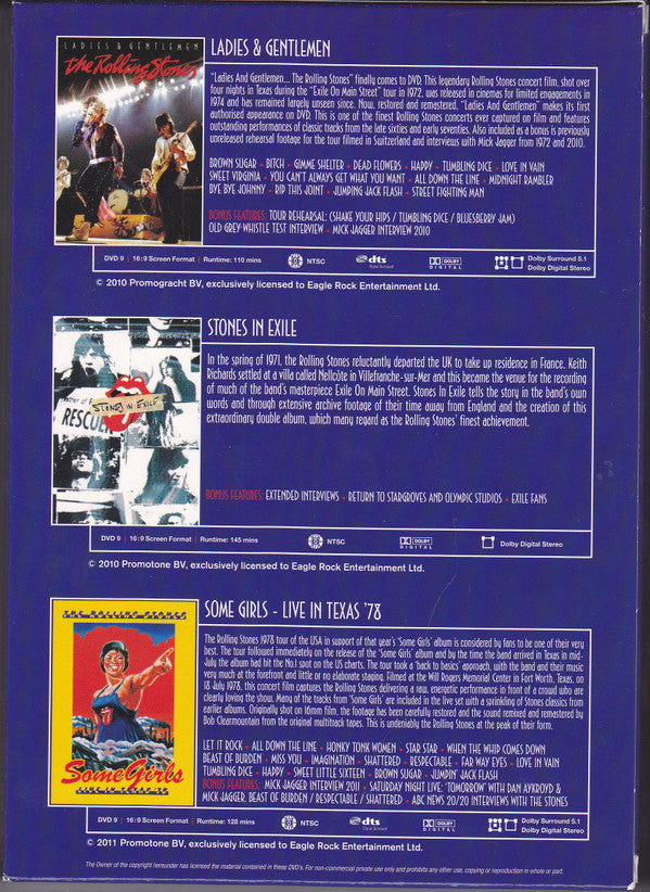 The Rolling Stones : Anniversary Edition (3 Disc Set) (3xDVD-V, S/Edition, NTSC)