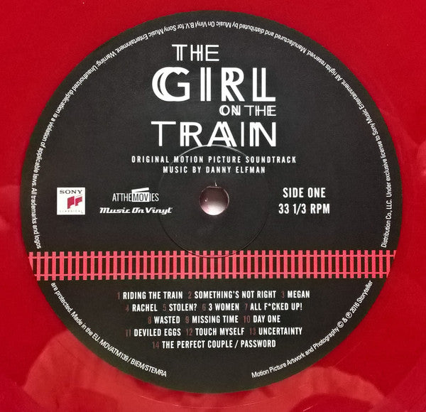 Danny Elfman : The Girl On The Train (Original Motion Picture Soundtrack) (LP, Album, Ltd, Num, Red)