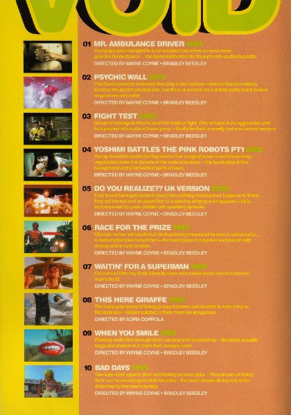 The Flaming Lips : VOID - Video Overview In Deceleration - The Flaming Lips 1992 - 2005 (DVD-V, Comp, Multichannel, NTSC)