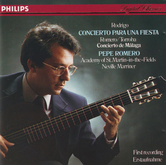 Pepe Romero, Joaquín Rodrigo, Celedonio Romero, Federico Moreno Torroba, The Academy Of St. Martin-in-the-Fields, Sir Neville Marriner : Concierto Para Una Fiesta (CD, Album)