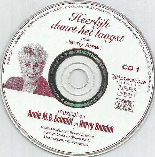Jenny Arean En Jasperina De Jong : Heerlijk Duurt Het Langst (2xCD)