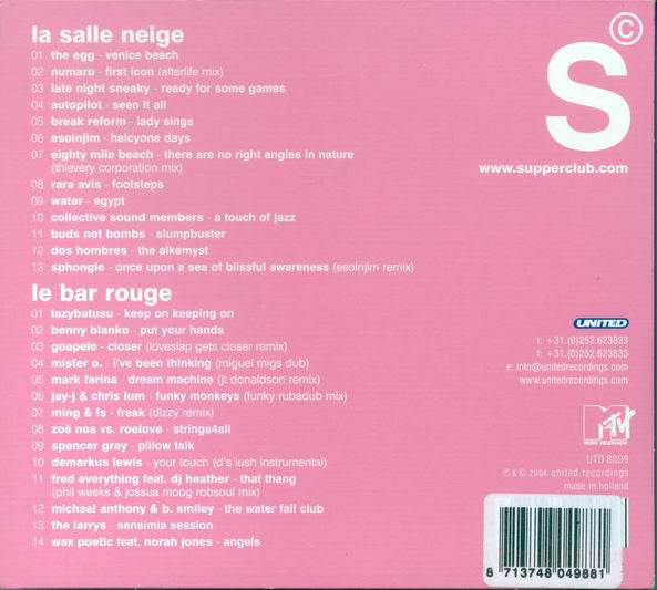 Various : Supperclub Presents San Francisco (2xCD, Comp, Mixed)
